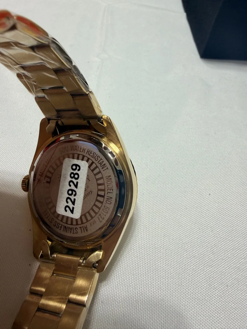 Invicta Men’s Gold-Tone Stainless Steel Watch with Mother of Pearl dial